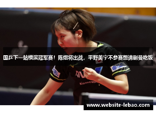 国乒下一站横滨冠军赛！陈熠将出战，平野美宇不参赛想请蒯曼吃饭